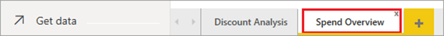 Spend Overview tab