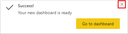 success message will be displayed