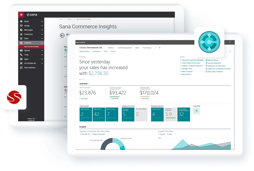 Sana Commerce for Dynamics 365 Business Central